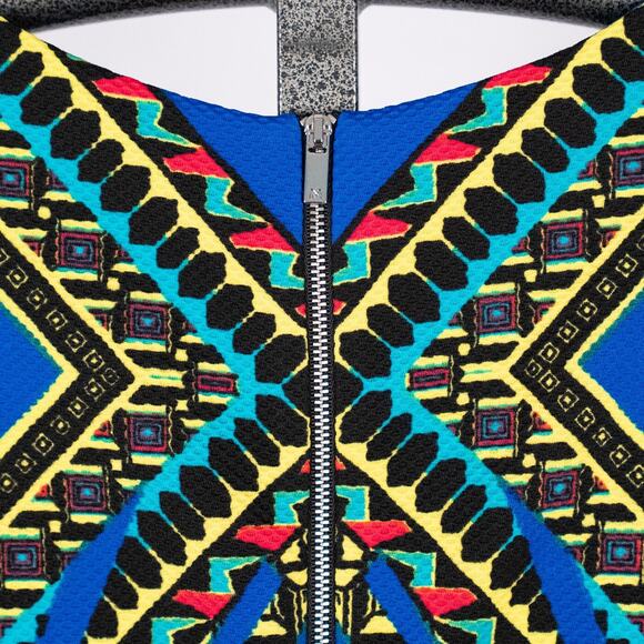 Peter Nygard Dress Size 14 PETITE Colorful Retro Psychedelic 60s Artsy Bohemian - Picture 5 of 7